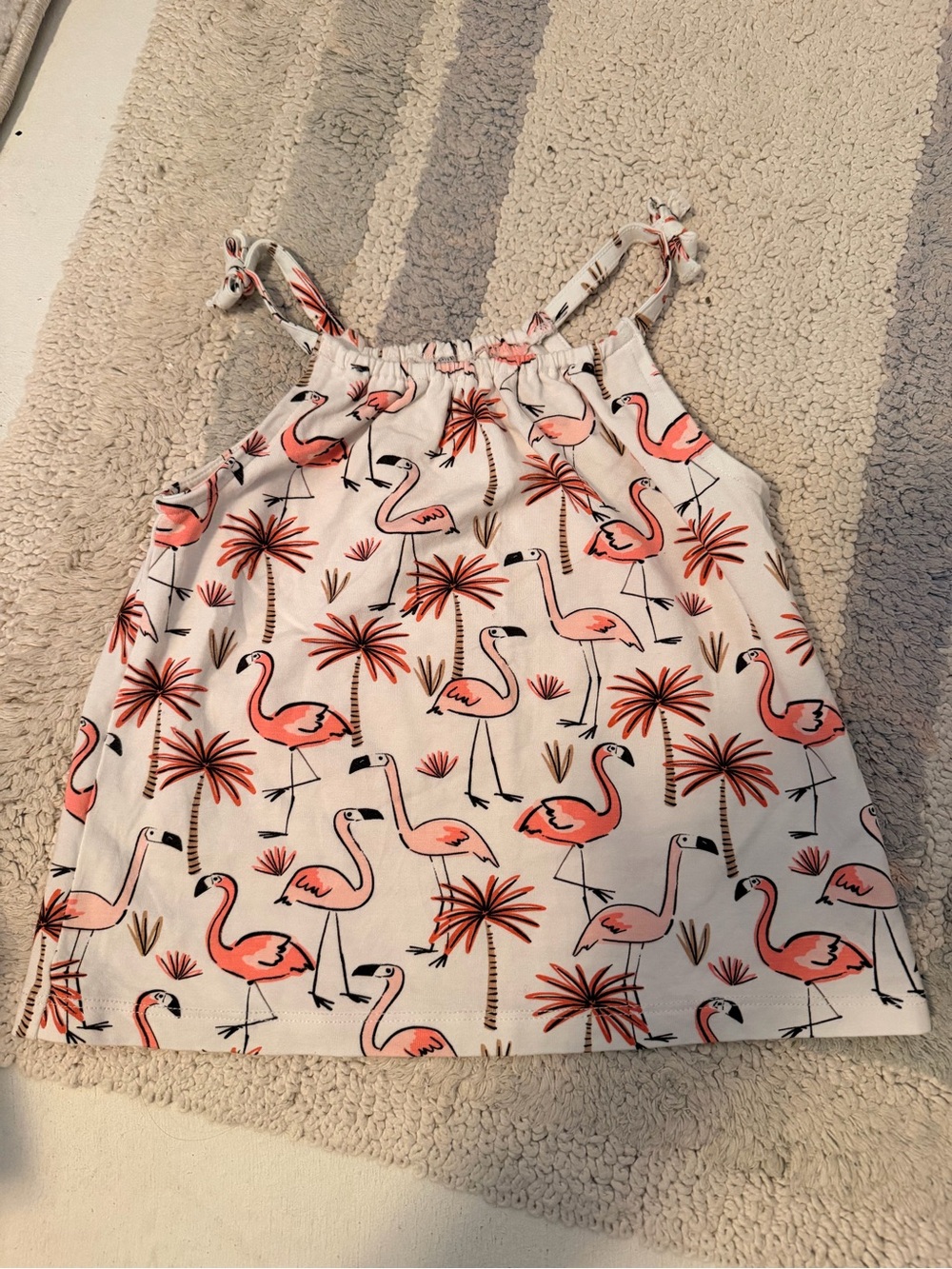 Little Sleepies Girls' Pink Flamingo Print Tank Top